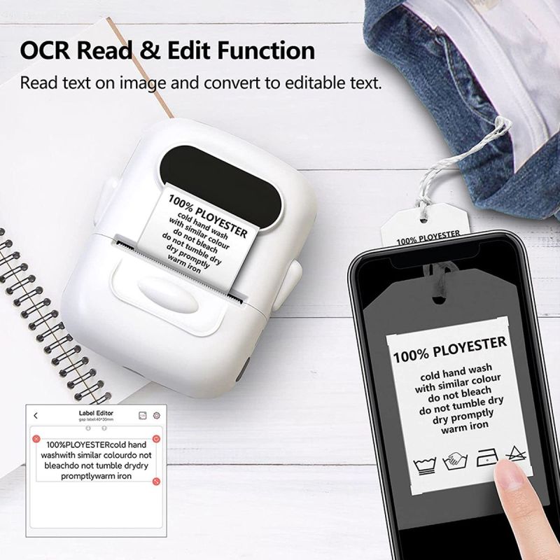 Mini Portable Sticker Thermal Printer Bluetooth Barcode Label Printers-P50