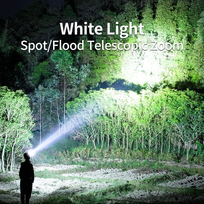 Smiling Shark White &Yellow Motion Sensor Rechargeable Headlamps Led -0123B