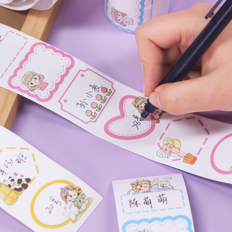 8 Rolls Custom Name Stickers labels Name Tags Plus Tweezers Set-JD2387A