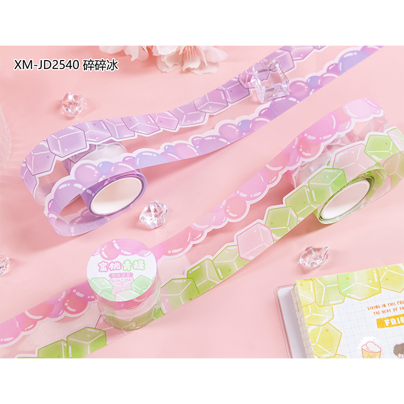 8 Rolls Washi Tape Scrapbooking Sticker DIY Tape Plus Tweezers Set-JD2540