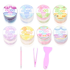 8 Rolls Washi Tape Scrapbooking Sticker DIY Tape Plus Tweezers Set-JD2540