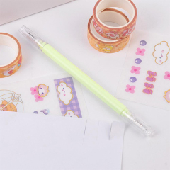 8 Rolls Washi Tape Scrapbooking Sticker DIY Tape Plus Tweezers Set-JD2540