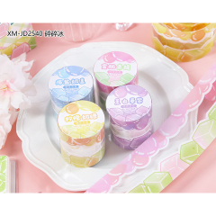 8 Rolls Washi Tape Scrapbooking Sticker DIY Tape Plus Tweezers Set-JD2540