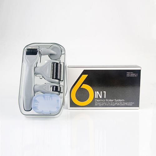 6 IN 1 Derma Roller kit with Interchangeable Roller Head