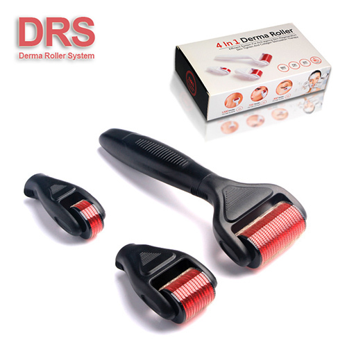 Titanium Derma Roller Kit 4 IN 1 Micro Needle Therapy Roller