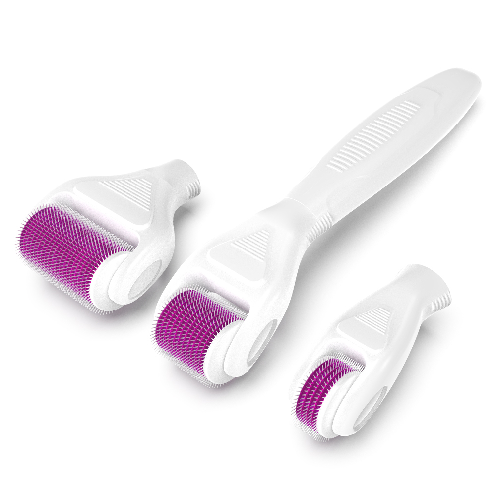 4 IN 1 Derma Roller Kit With Rechargeable Roller Heads