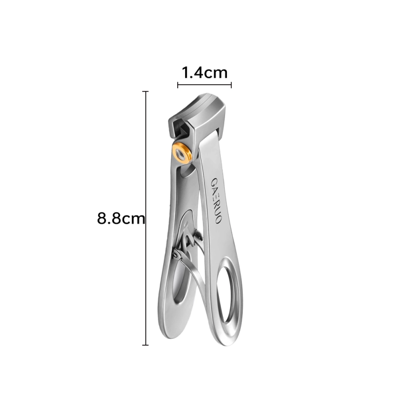 Gaeruo Nail Clippers Anti Splash Fingernail Cutter Stainless Steel Manicure Tools Nail Scissors Detachable Design Nail Trimmer (Medium)