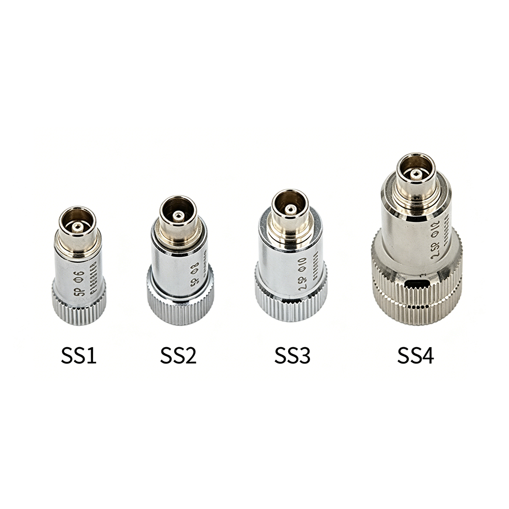 BNC straight probe for ultrasonic flaw detectors