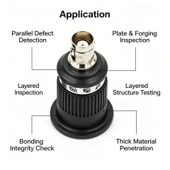 Ultrasonic flaw detector Single-element straight probe