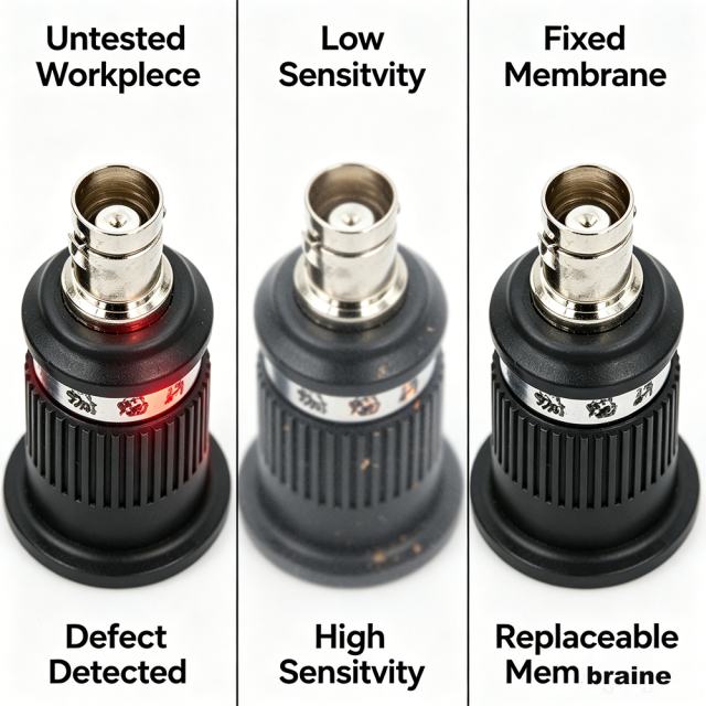 Ultrasonic flaw detector Single-element straight probe
