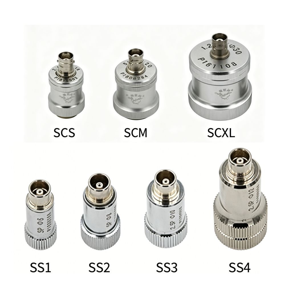 Ultrasonic Straight & Angle Probes Single-Element NDT Transducers for Flaw Detectors BNC Interface