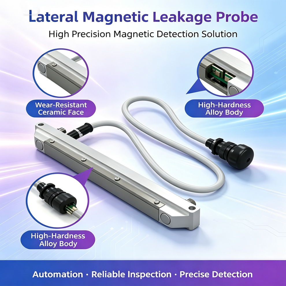 MFL probe assembly – transverse flux leakage testing head