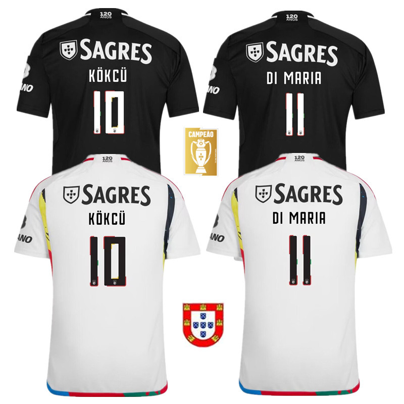 2023 Benfica PIZZI #11 Di Maria Soccer Jerseys 23/24 Away GRIMALDO J.WEIGL J.MARIO shirts kids kit DARWIN CHIQUINHO RAFA SEFEQOVIC OTAMENDI G.RAMOS fo