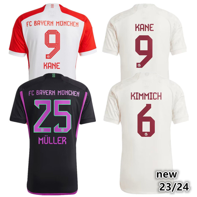 23 24 FC Bayern Munchen jerseys BAYERN soccer jerseys SANE KIMMICH MULLER DAVIES COMAN 2023 2024 FC Bayern Munchen football shirt GORETZKA GNABRY MANE