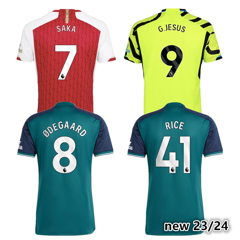 New 23 24 Arsenal soccer jerseys SAKA MARTINELLI ODEGAARD THOMAS NICOLAS SMITH ROWE G.JESUS ARSENAlS TIERNEY SMITH ROWE 2023 2024 Arsenal football shi