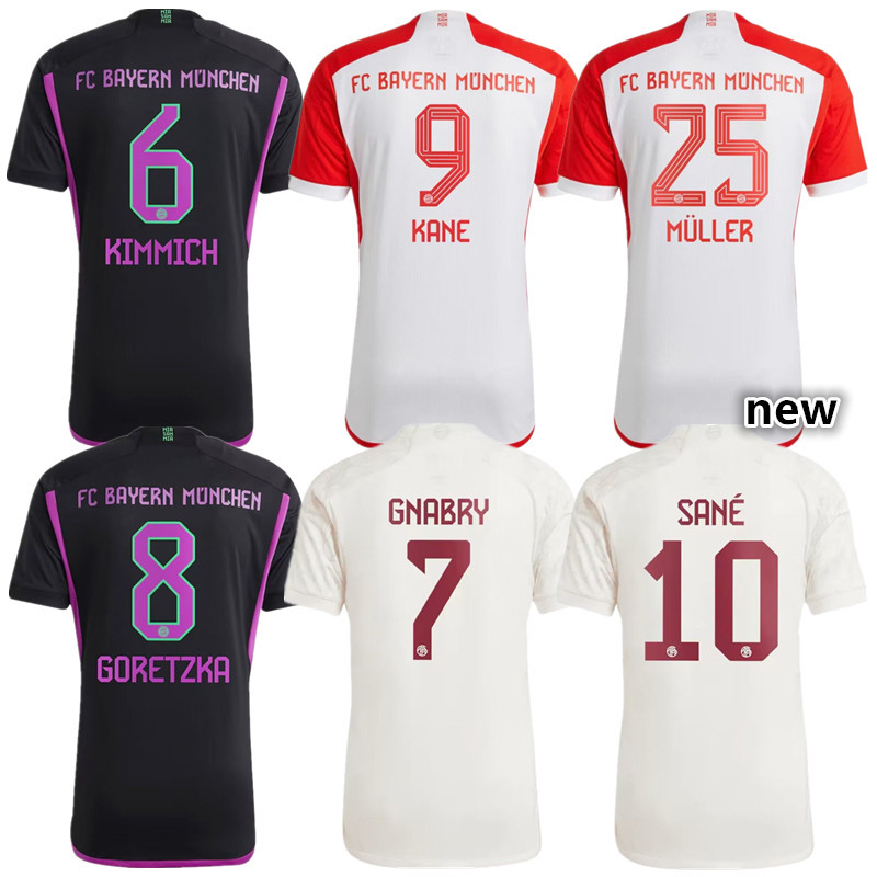 23 24 FC Bayern Munchen jerseys BAYERN soccer jerseys SANE KIMMICH MULLER DAVIES COMAN 2023 2024 FC Bayern Munchen football shirt GORETZKA GNABRY MANE