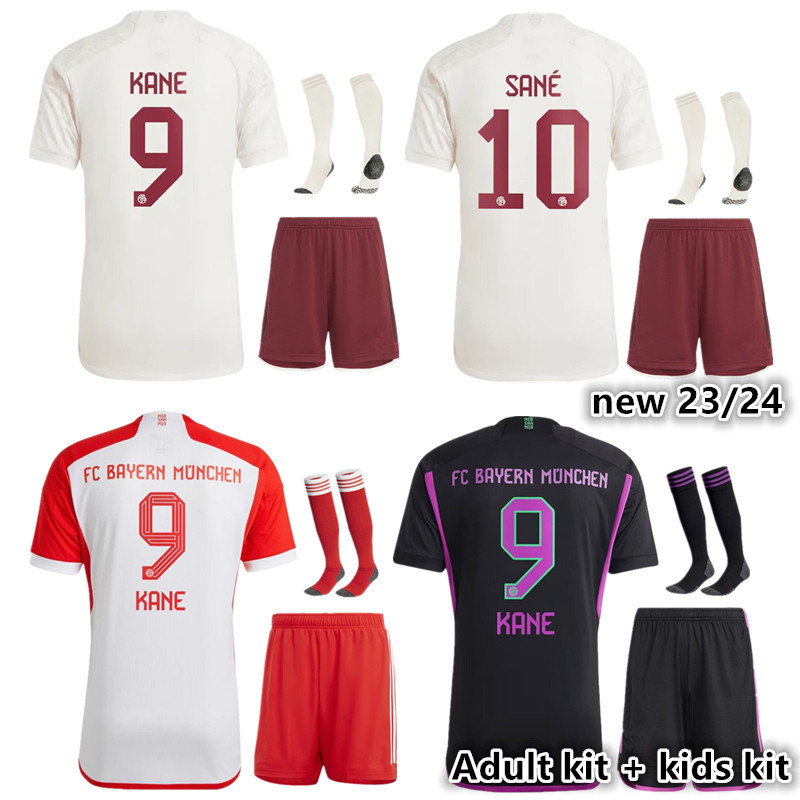 23 24 FC Bayern Munchen BAYERN soccer jerseys SANE KIMMICH MULLER DAVIES COMAN 2023 2024 home football shirt GORETZKA GNABRY MANE  jersey Men Kids kit