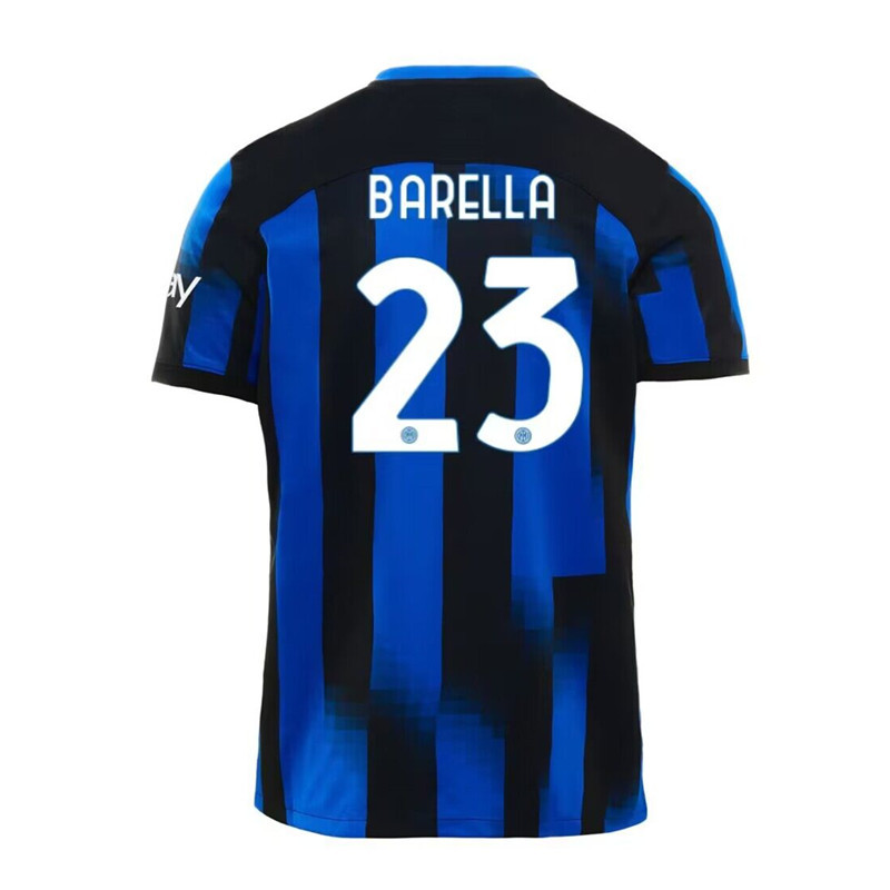 23 24 Inter Milan jerseys LUKAKU InterS LAUTARO Milans soccer jerseys CORREA DZEKO BARELLA SKRINIAR 2023 2024 Inter Milan BROZOVIC Home away football 