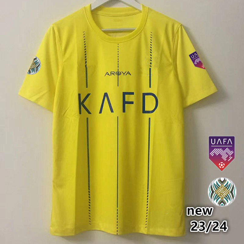 Al Nassr FC soccer Jerseys Ronaldo 2022 2023 2024 Home yellow away 22 23 24 CR7 Gonzalo Martinez Talisca Ghislain Konan Vincent Aboubakar men Football
