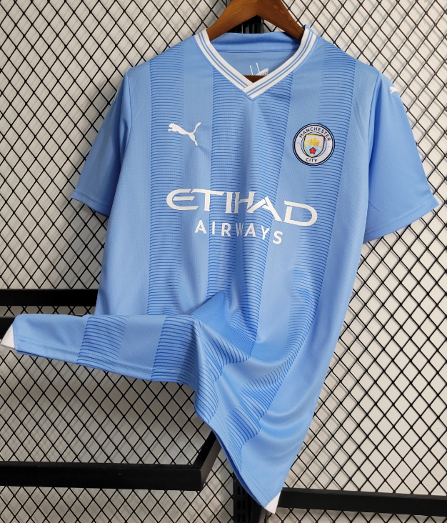 Manchester Citie 23/24 Haaland Fans Version Mens Kids Football Kit Sets Man Citie Home Away Third Away Soccer Jerseys De Bruyne men kids
