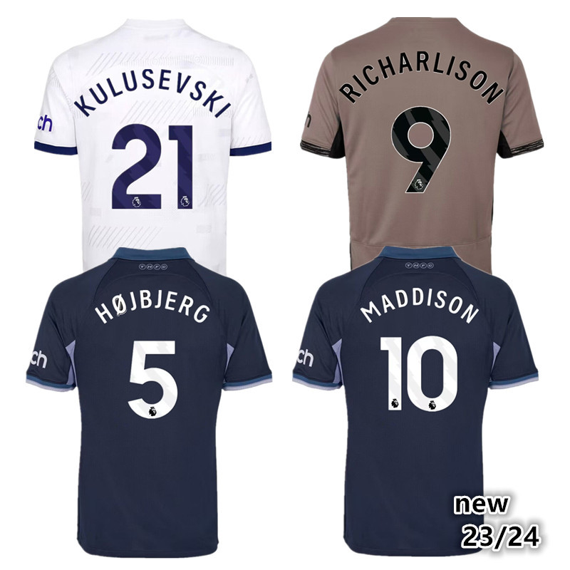 23 24 Tottenham Soccer Jerseys SON Football shirt third LUCAS LLORIS ROMERO PERISIC KULUSEVSKI BENTANCUR KANE RICHARLISON PED 2023 2024 Tottenham jers