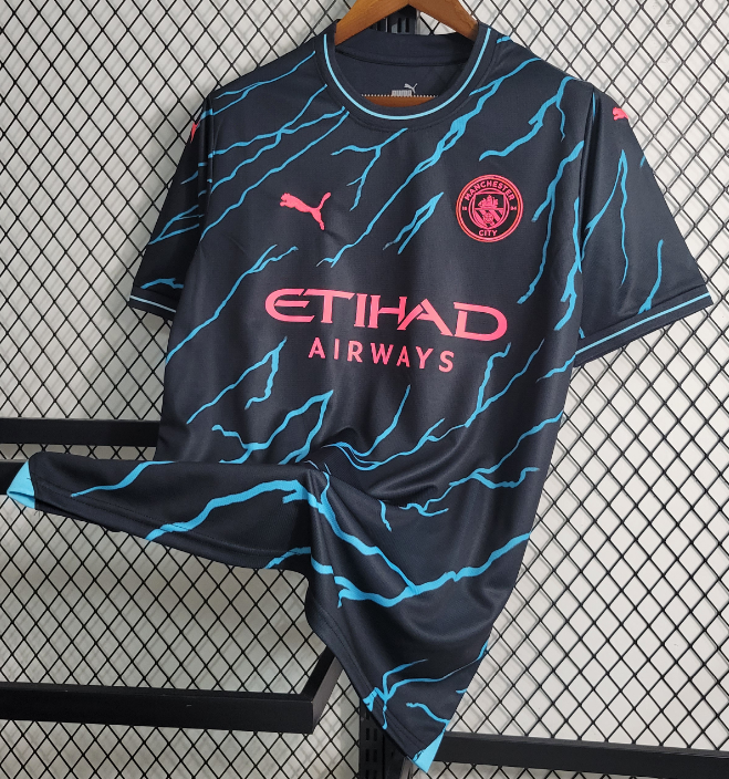 Manchester Citie 23/24 Haaland Fans Version Mens Kids Football Kit Sets Man Citie Home Away Third Away Soccer Jerseys De Bruyne men kids