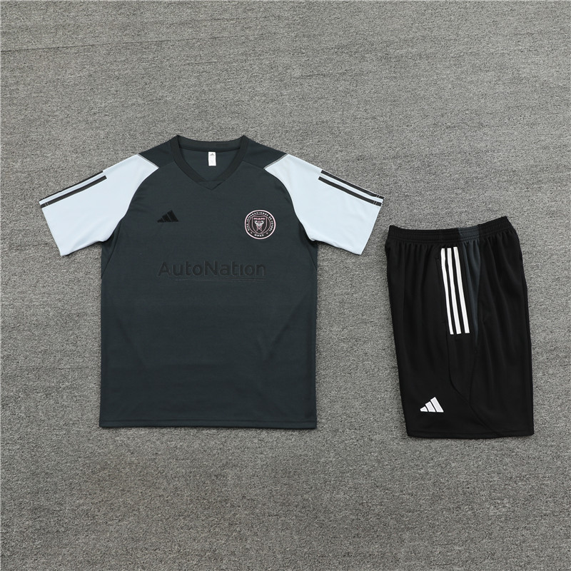 Short sleeve adult and kids jackets 23 24 Miami Men's Football training Jersey Kit Men's and Children's football tracksuit Jogging 2023 24 Miami