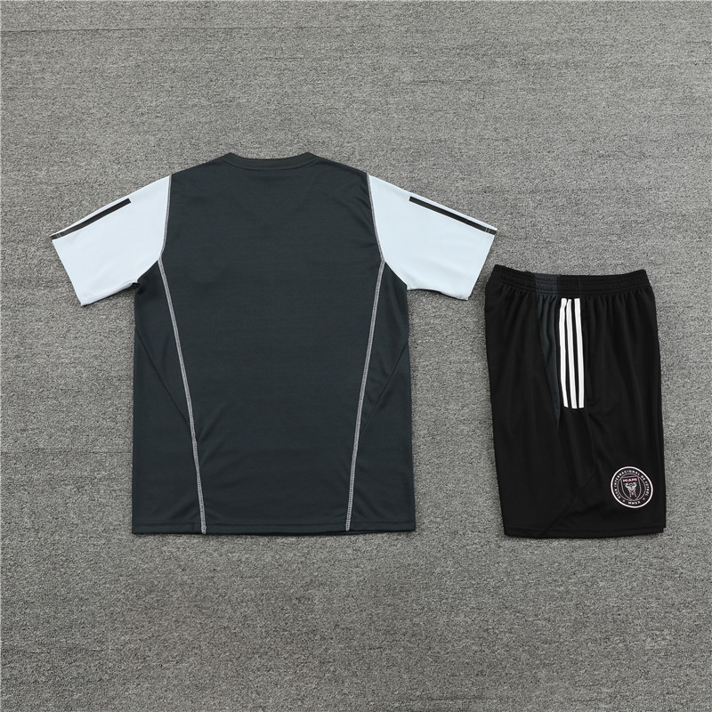 Short sleeve adult and kids jackets 23 24 Miami Men's Football training Jersey Kit Men's and Children's football tracksuit Jogging 2023 24 Miami