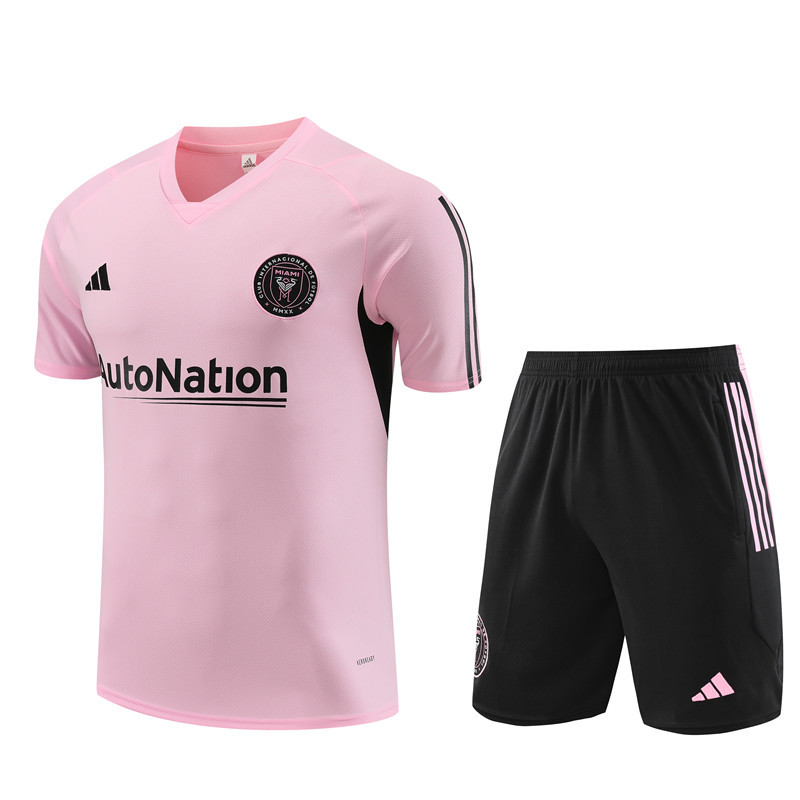 Short sleeve adult and kids jackets 23 24 Miami Men's Football training Jersey Kit Men's and Children's football tracksuit Jogging 2023 24 Miami