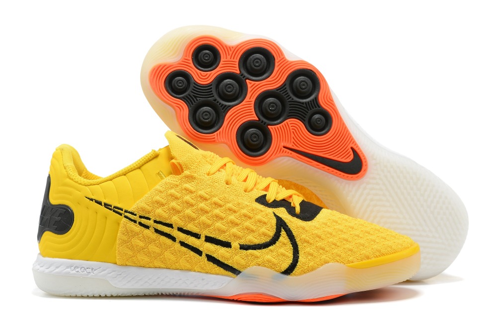 Nike Futsal small field king fully knitted MD bottom indoor flat football shoes Nike Reactgato IC39-45
