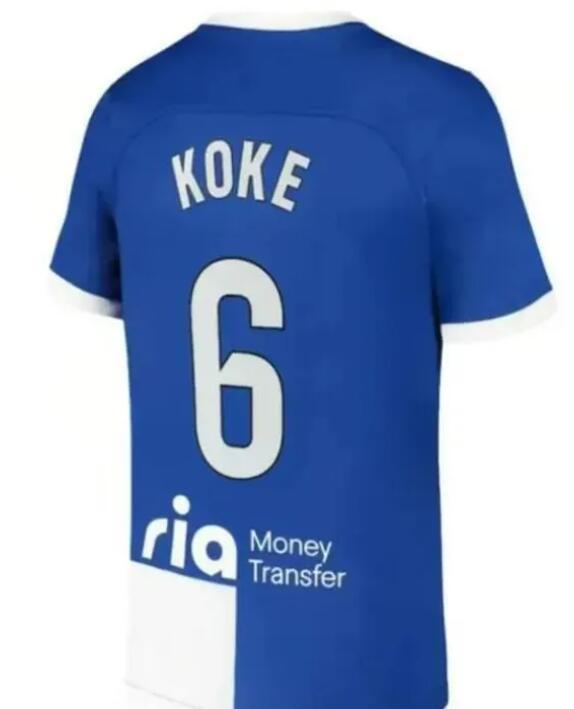FAN 23 24 Atletico Madrids soccer jerseys GRIEZMANN 23 24 120th anniversary 2023 2024 M.LLORENTE KOKE SAUL Correa LEMAR football shirt men