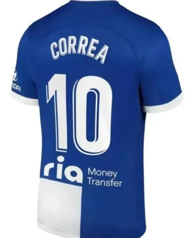 FAN 23 24 Atletico Madrids soccer jerseys GRIEZMANN 23 24 120th anniversary 2023 2024 M.LLORENTE KOKE SAUL Correa LEMAR football shirt men