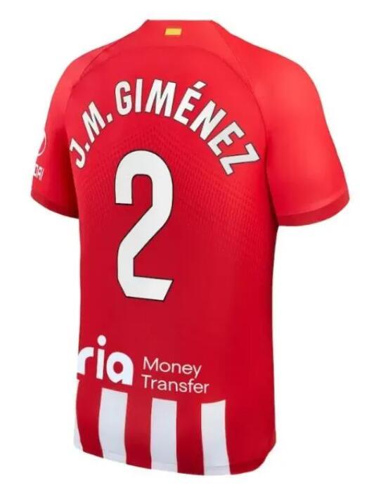FAN 23 24 Atletico Madrids soccer jerseys GRIEZMANN 23 24 120th anniversary 2023 2024 M.LLORENTE KOKE SAUL Correa LEMAR football shirt men