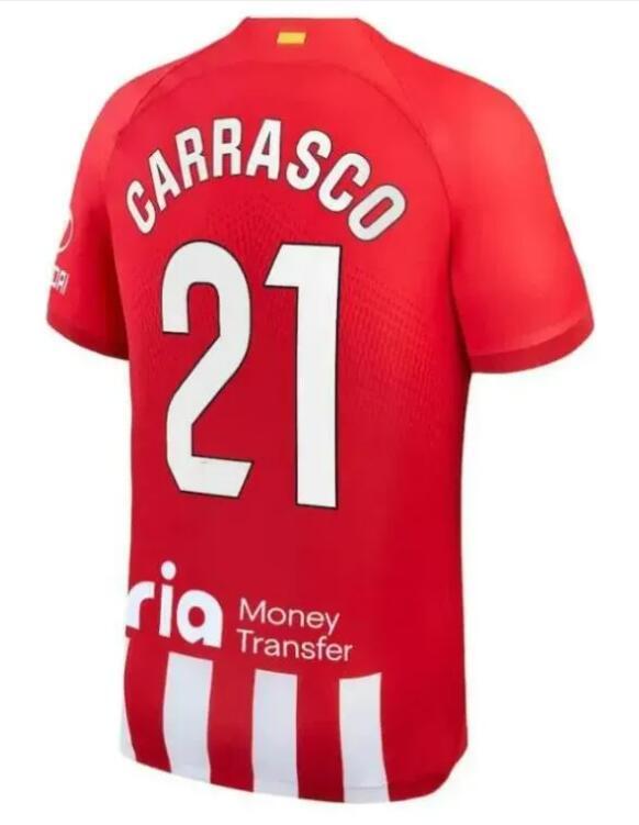 FAN 23 24 Atletico Madrids soccer jerseys GRIEZMANN 23 24 120th anniversary 2023 2024 M.LLORENTE KOKE SAUL Correa LEMAR football shirt men