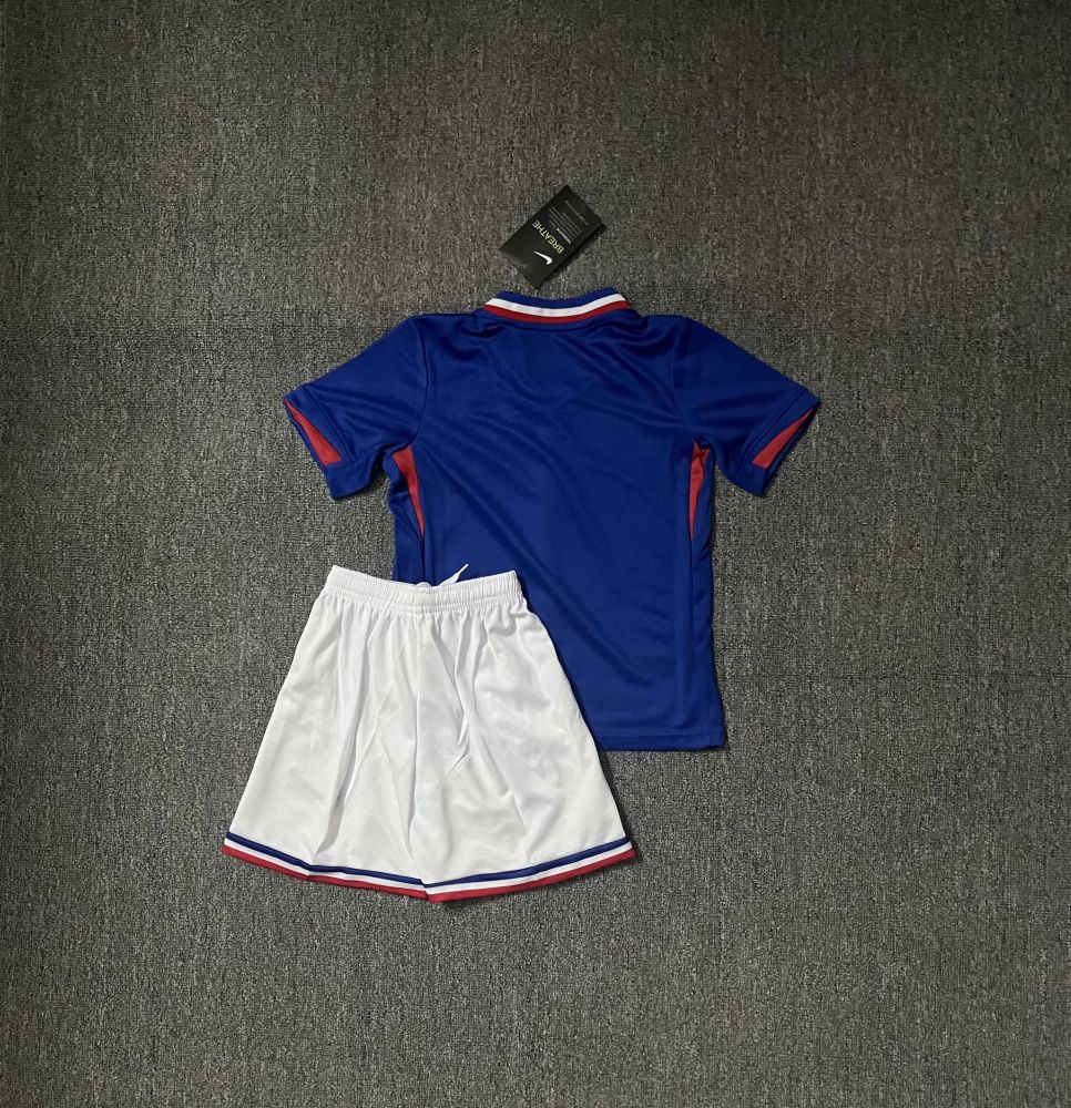 adult kids kit 2024 2025 France soccer jersey DEMBELE GRIEZMANN shirt 24 25 French jersey MBAPPE KANE SAKA GREALISH RASHFORD jersey national team football kids kit