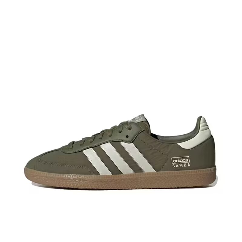 Adidas1 Beige green Samba OG German training shoes Shamrock retro couple casual shoes for men and women summer casual small white shoes