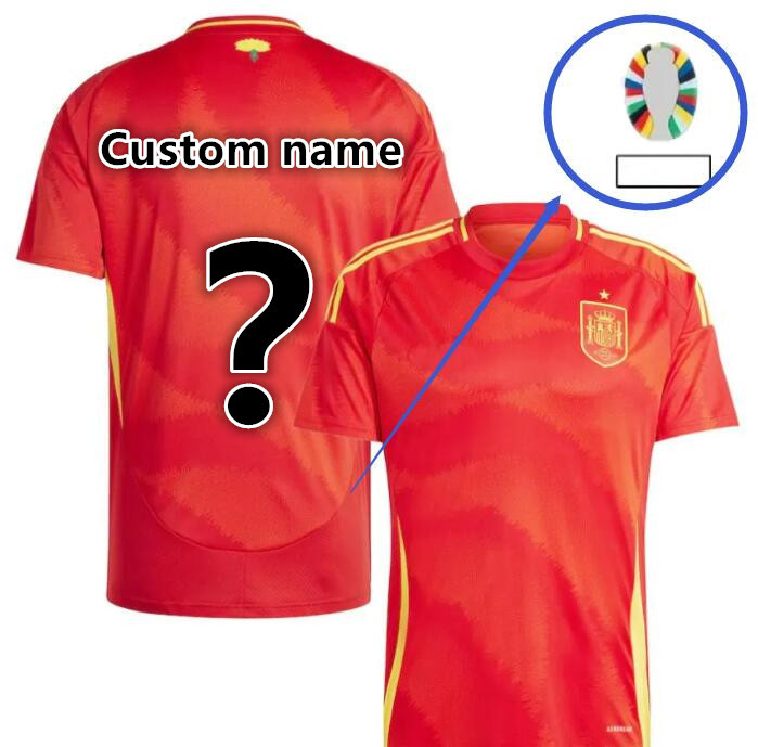FAN 2024 2025 Spain Soccer Jerseys PEDRI LAMINE YAMAL RODRIGO PINO MERINO SERGIO M.ASENSIO FERRAN HERMOSO REDONDO CALDENTEY Men 2024 Spain Football Shirt kit
