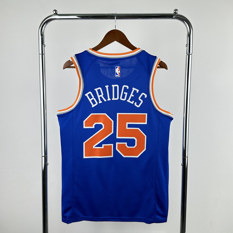 NBA Knicks blue # 25 Bridges NBA
