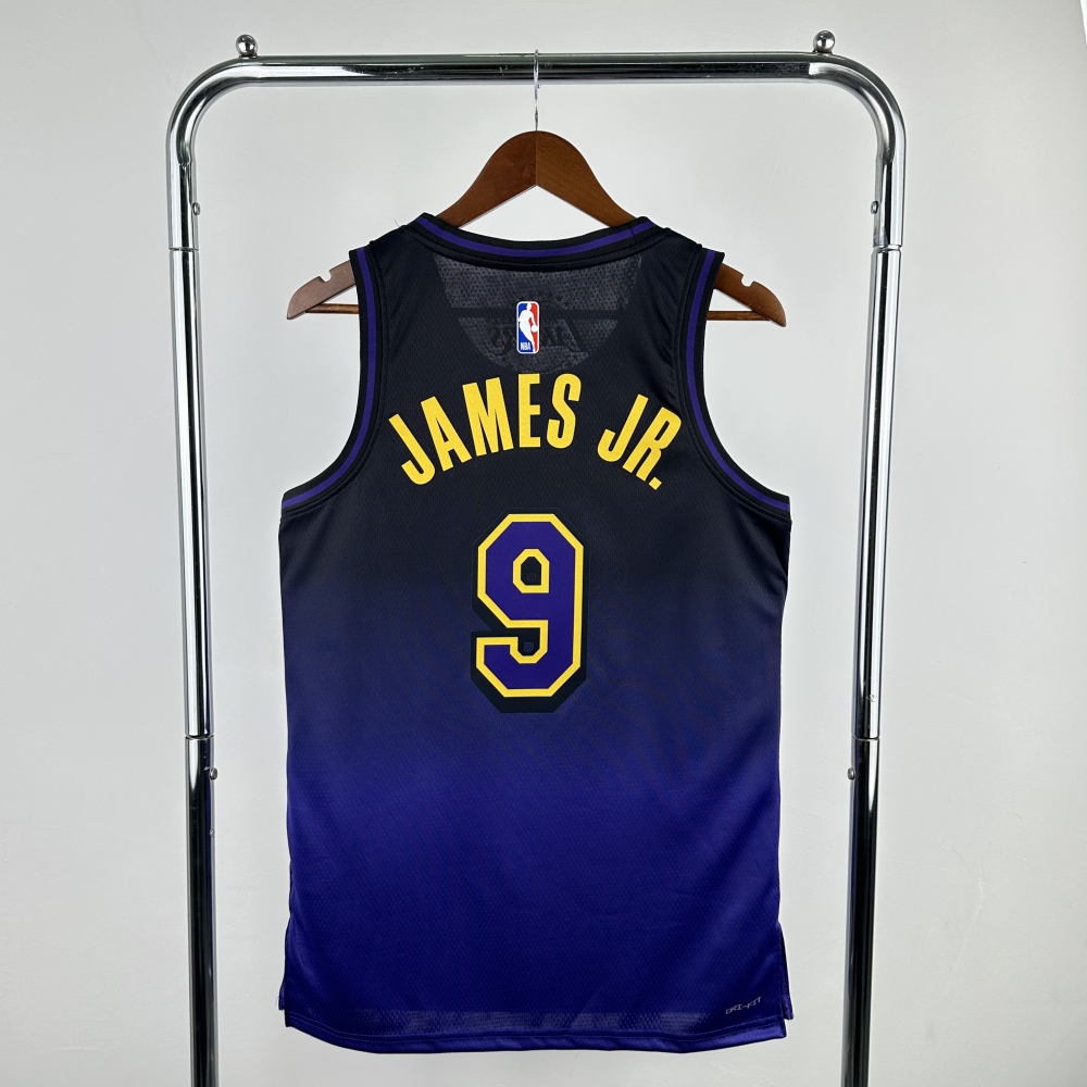 NBA Season 25 Lakers City Edition # 9 Brownie NBA