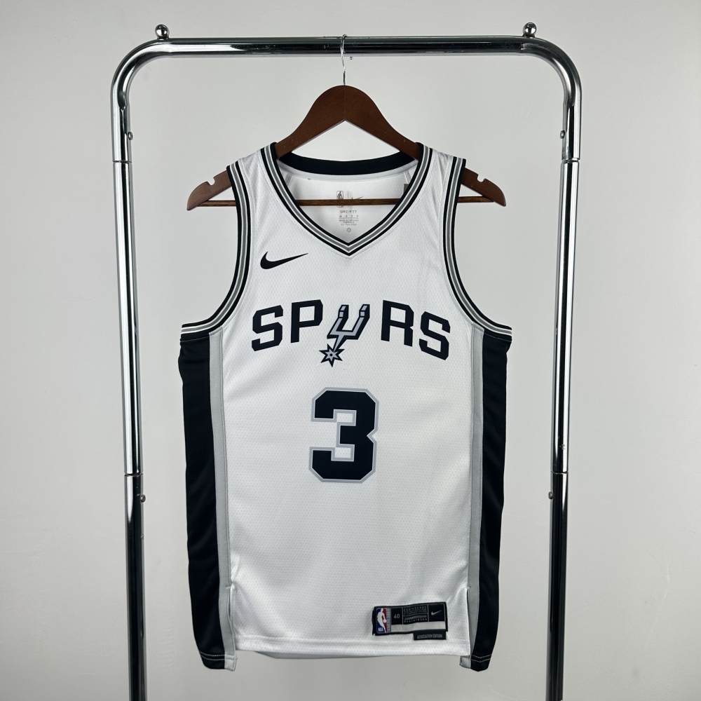 NBA Spurs white No. 3 Paul  NBA