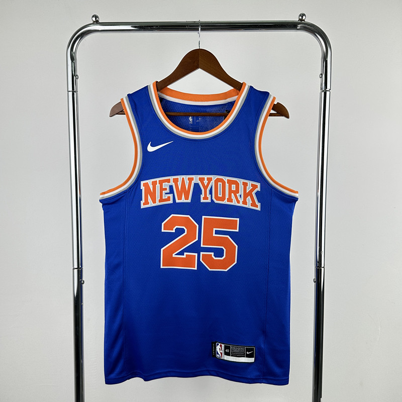 NBA Knicks blue # 25 Bridges NBA