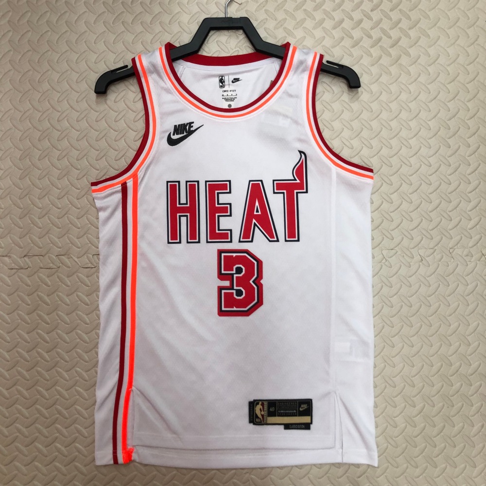 NBA 23 season Heat throwback No. 3 Wade NBA