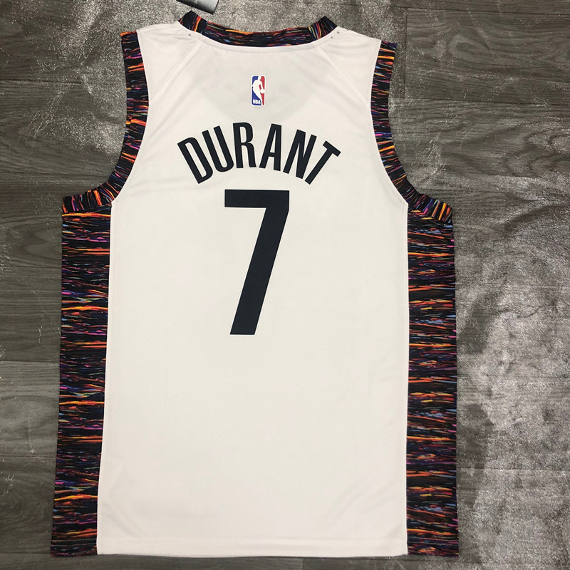 NBA 20 season Nets City Edition (camouflage) White No. 7 Durant NBA
