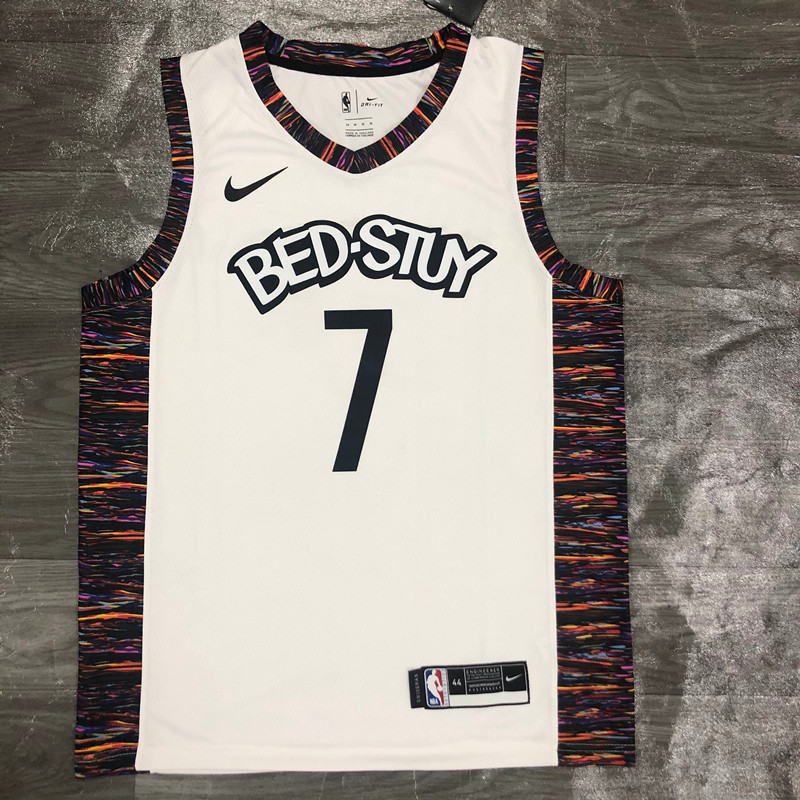 NBA 20 season Nets City Edition (camouflage) White No. 7 Durant NBA