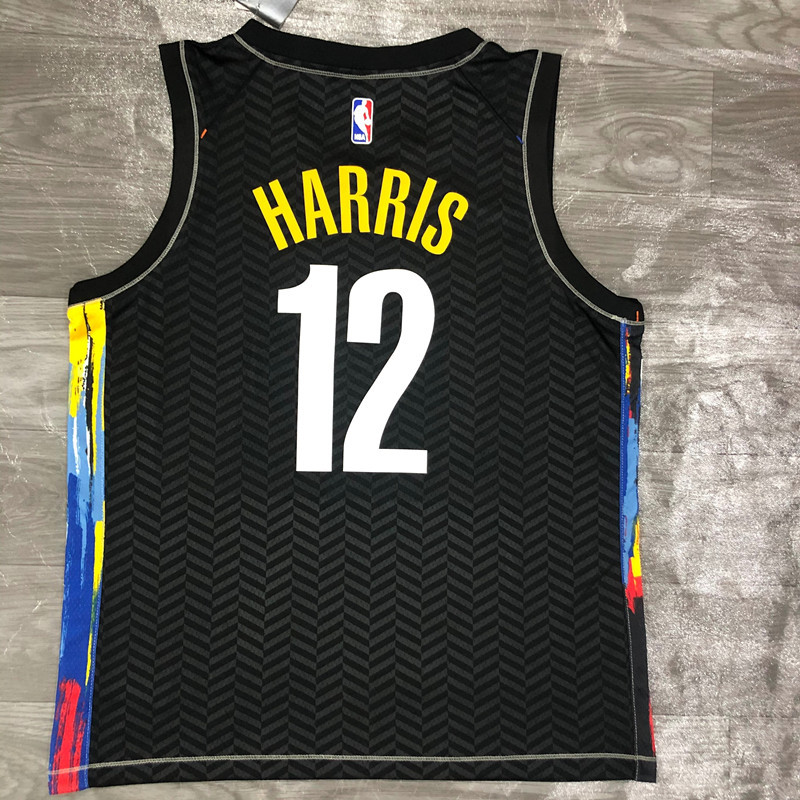 NBA Brooklyn Nets season 21 City Edition graffiti # 12 Harris NBA