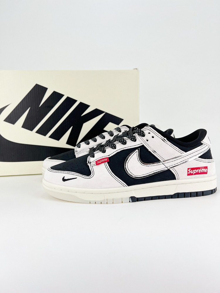 Counter quality size 36-45 LV NIKE DUNK SB LOW SB, as the name suggests, has a classic Dunk blood, but also injected more fashion elements. Compared to common Dunk skate shoes, the modified version of Dunk SB thickens the filling of the shoe tongue for
