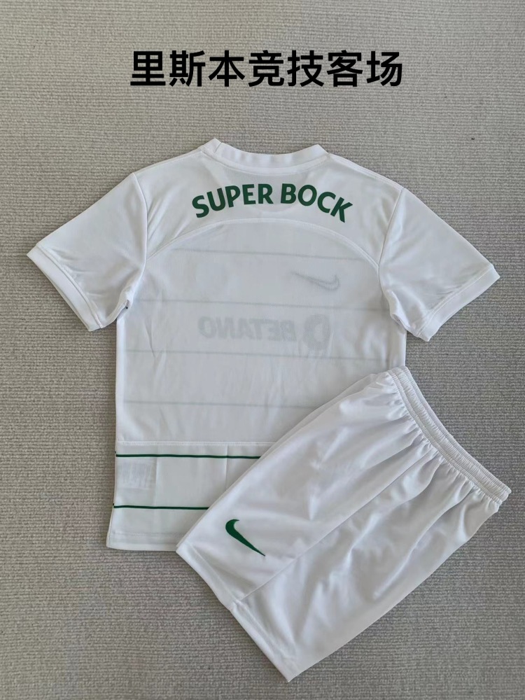 + socks Adult + kids Kit 2023 2024 Lisbon jersey adult football shirt children's wear soccer jersey Football jersey 2023 Lisbon soccer jersey kids + Adult kit children