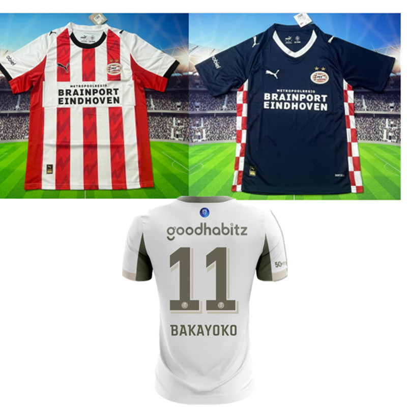 Fan edition size S-4XL 2025 2026 PSV EINDHOVEN Soccer Jerseys 2025 PSV EINDHOVEN Football Shirt Jerseys jersey Football jersey Uefa Champions League font