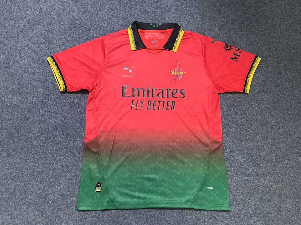 Fan edition size S-2XL 2025 2026 AC Milan Soccer Jerseys 2024  2025 AC Milan Football Shirt Jerseys  jersey Football jersey