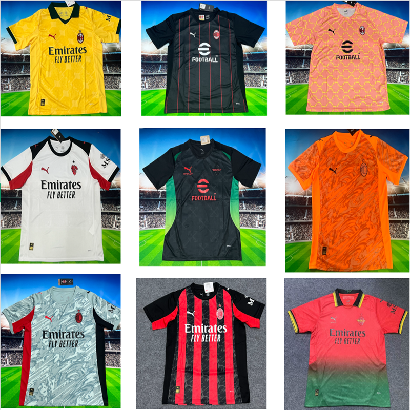 Fan edition size S-2XL 2025 2026 AC Soccer Jerseys 2024  2025 AC Football Shirt Jerseys  jersey Football jersey